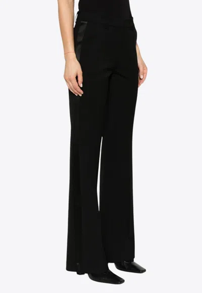 P.a.r.o.s.h Liliuxy Side-stripe Flared Tailored Pants In Black