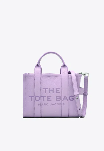 Marc Jacobs The Leather Small Tote Bag Wisteria In Purple