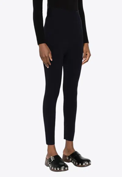 P.a.r.o.s.h High-rise Skinny Stretch Leggings With Elastic Waistband In Blue