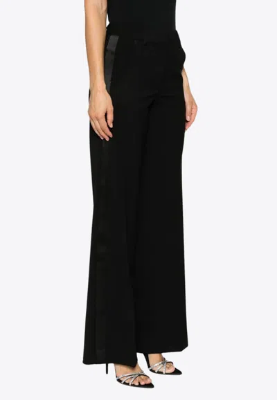 P.a.r.o.s.h Liliuxy Tailored Tuxedo Pants In Black