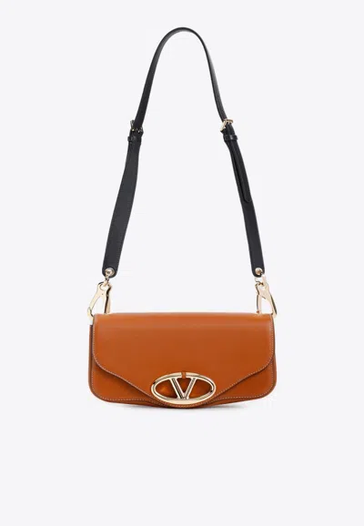 Valentino Brown Vlogo Signature Crossbody Bag In Brown