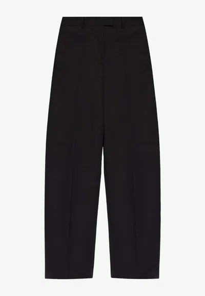 Attico Jagger Wool Tailored Trousers In Black