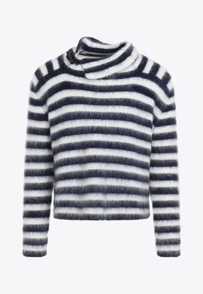 Jacquemus 'marina's Mohair Sweater In Navy