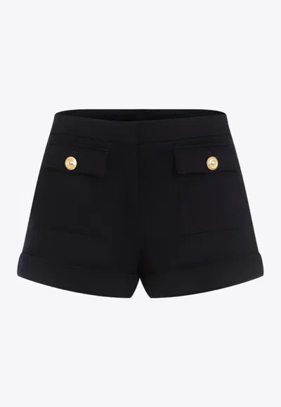Tom Ford Blue Virgin Wool Bermudas In Blue