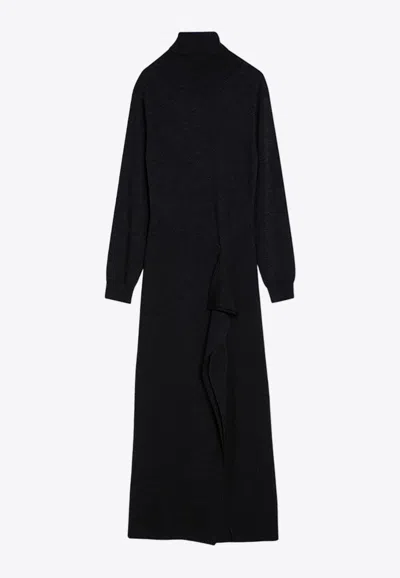 P.a.r.o.s.h High-neck Maxi Dress In Gray