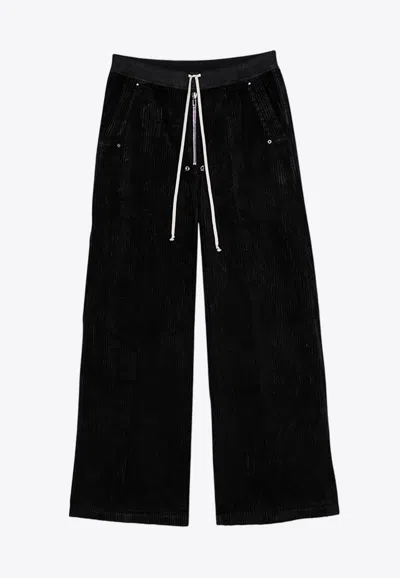 Rick Owens Drkshdw Geth Belas Wide-leg Trousers In Black