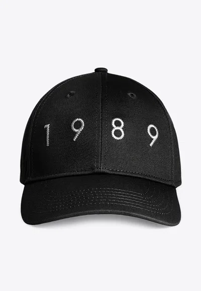 1989 Studio Embroidered 1989 Baseball Cap In Black