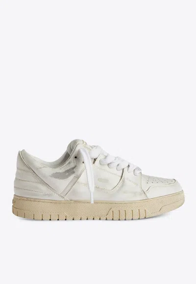 1989 Studio Vintage Dirty Low-top Sneakers In White
