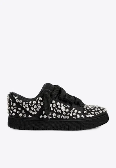 1989 Studio Skate Crystal Embellished Sneakers In Black