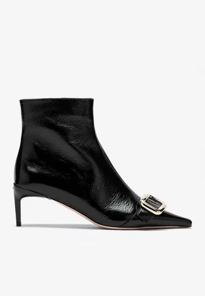 Roger Vivier Women Choc Bootie 55 In Black