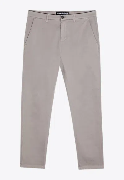 Department Five Belt-loop Casual Pants In Beige