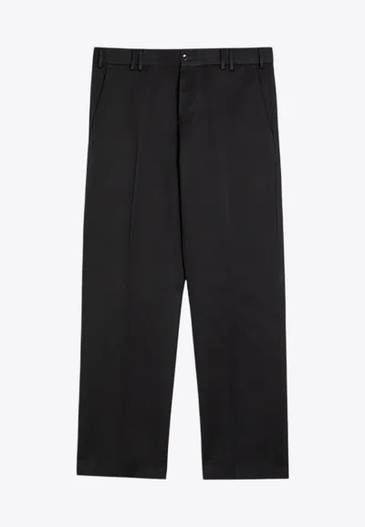 Pt Torino Michael Straight Chino Pants In Black