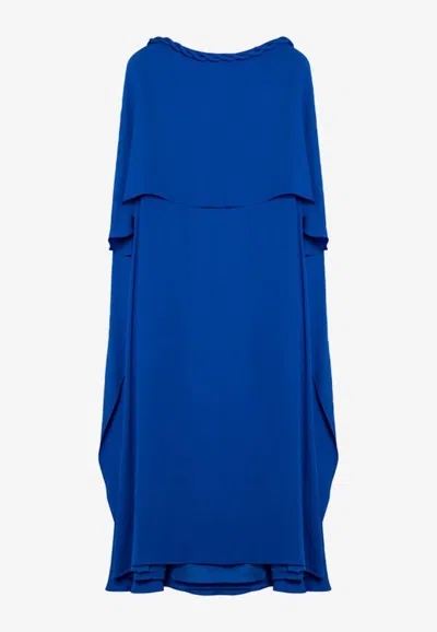 Valentino Garavani Electric Midi Dress In Blue