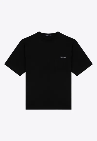 Dsquared2 Hotel Diablo Printed T-shirt In Black