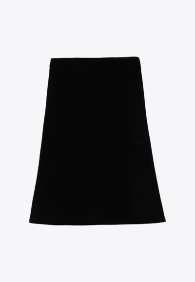 Rick Owens Cowl Slip-on Wool Scarf In Black