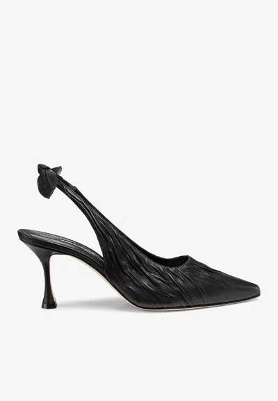 Manolo Blahnik Black Pelagalo Heels In Black