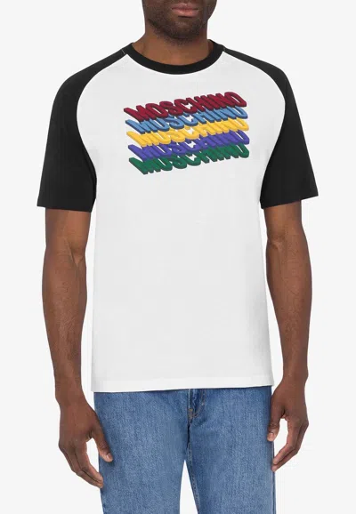 Moschino Logo-print Cotton T-shirt In White