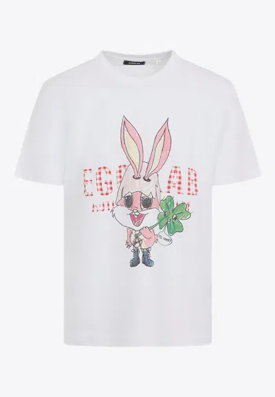 Egonlab Lapinou Tee Shirt In White