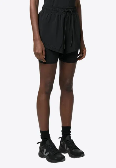 ADIDAS BY STELLA MCCARTNEY TRUEPURPOSE LAYERED TRACK SHORTS 