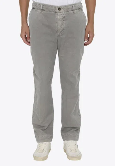 James Perse Rigid Canvas Pants In Gray