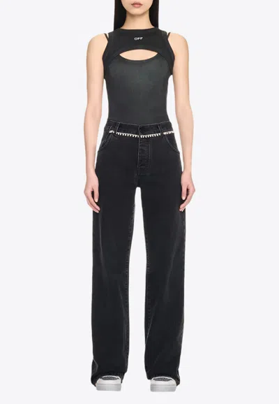 Off-white Off White Top In Gray