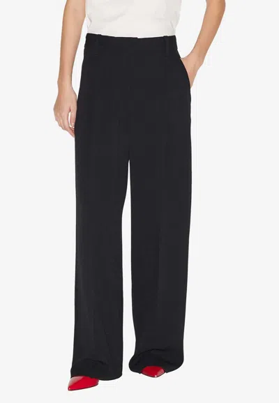 Isabel Marant Romina Pleated Tailored Pants In Black
