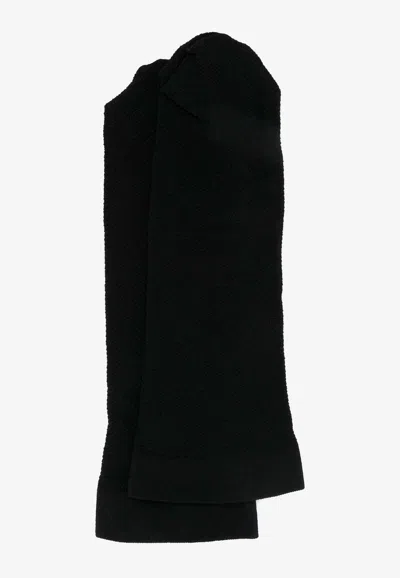 Wolford Piqué-weave Socks In Black