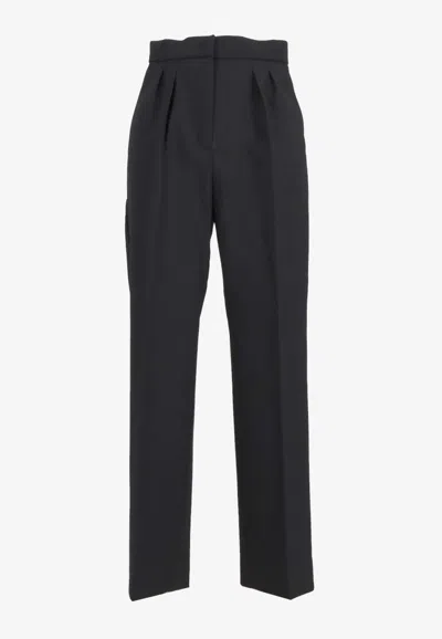 Max Mara Verbano Slim-fit Tailored Pants In Black