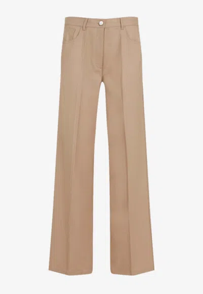 Theory New Camel Brown Wool Pants In Camel