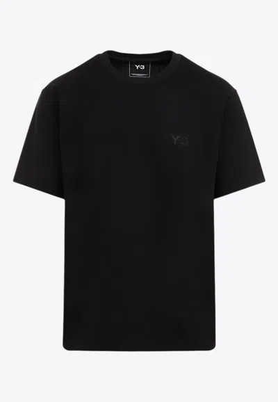 Y-3 Logo Short-sleeved T-shirt In Black