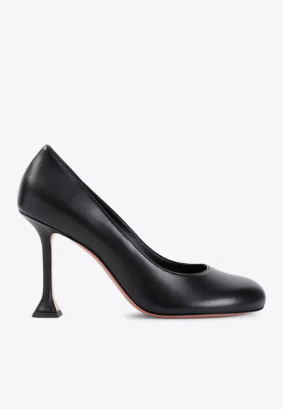 Amina Muaddi Women Iris Pump 95 Nappa Black 95 Mm Mini In Black
