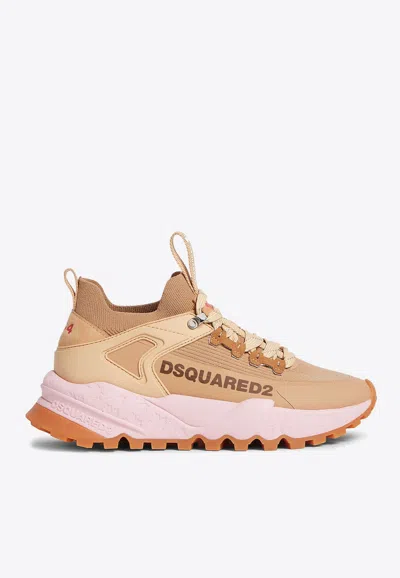 Dsquared2 Free Flow Low-top Sneakers In Beige
