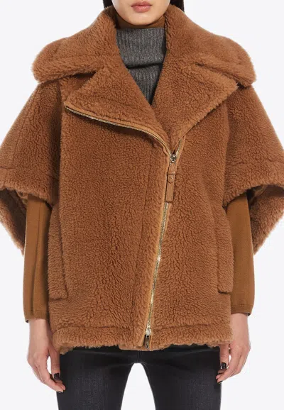 MAX MARA NEWMANT TEDDY BIKER JACKET 