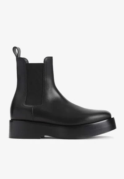 Bottega Veneta Torino Chelsea Ankle Boot Black In Black