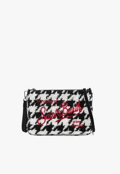 Mc2 Saint Barth Black And White Parisienne Shoulder Bag In Monochrome
