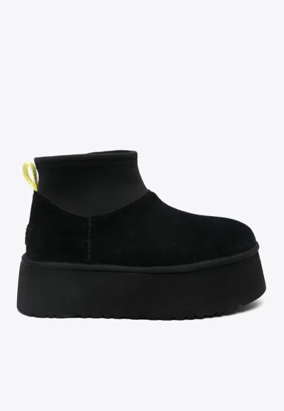 Ugg Classic Mini Dipper Flatform Snow Boots In Black