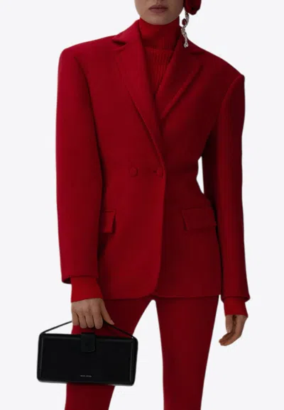 Magda Butrym Double-breasted Hourglass Blazer In Red