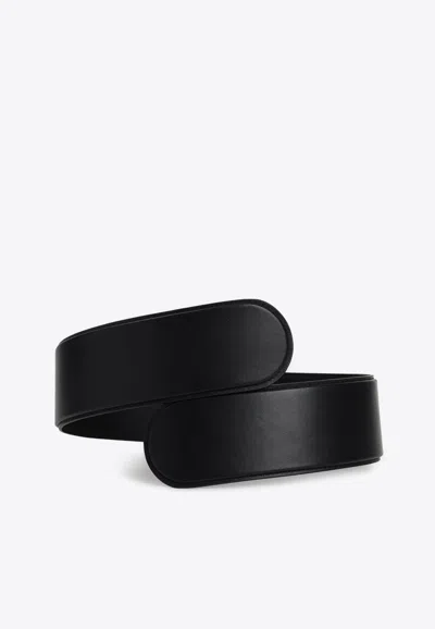 Alaïa Alaia Black Leather Flex Twist Belt Women In Black