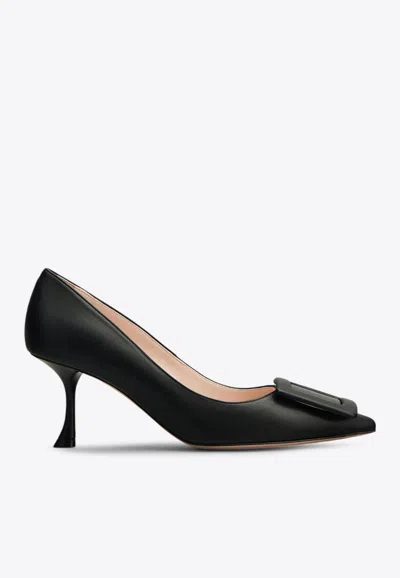 ROGER VIVIER VIV’ IN THE CITY 65 LEATHER PUMPS 