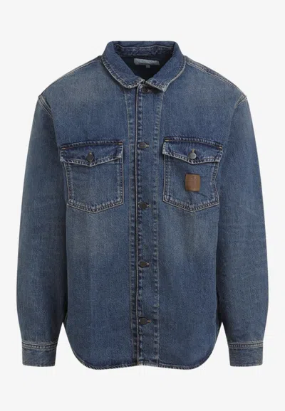 Carhartt Work In Progress Lincoln Denim Shirt Jacket In Blue