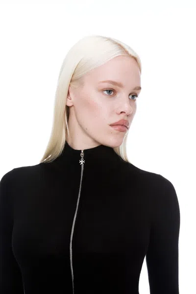 Ho24 Vlad Zip Up In Black