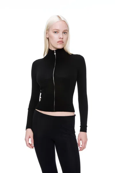 Ho24 Vlad Zip Up In Black
