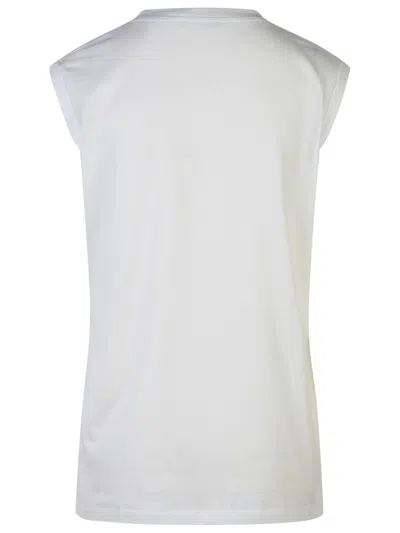 Balmain Logo Cotton Jersey Tank Top