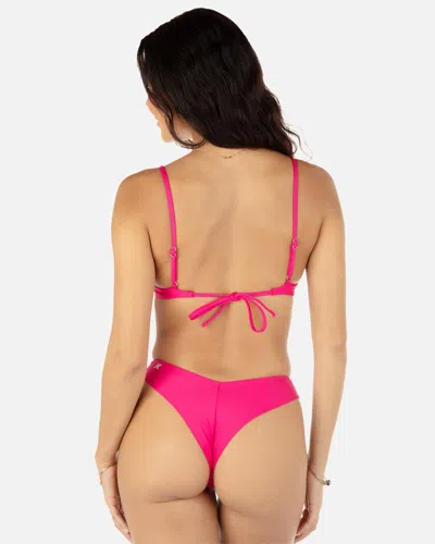 Inmocean Women's Solid V Front Skimpy Bottom In Pink Burst
