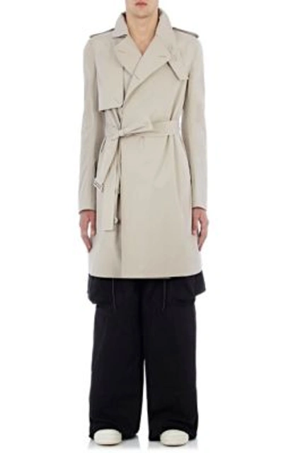 Rick Owens Lightweight Canvas Trench Coat