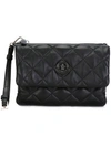 MONCLER quilted clutch bag,КОЖА100%