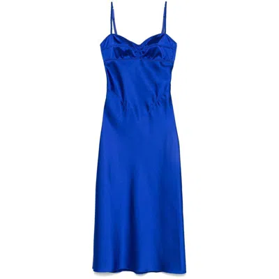 Anna October Waterlily Dress In Blue