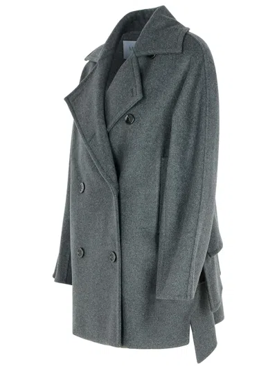 Max Mara Asturie1234 Grey Cashmere Blend Coat