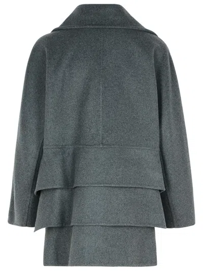 Max Mara Asturie1234 Grey Cashmere Blend Coat
