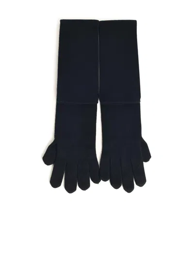 Max Mara 'timor' Black Cashmere Gloves